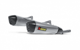 Akrapovic Slip-on Line Titanium Dubbele Einddemper (L+R) met E-keur BMW K1600 GT / GTL 2011 > 2020